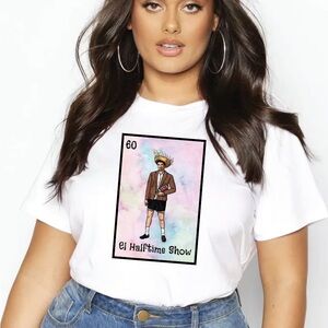 Bad Bunny El Halftime Show Football Pink Loteria Shirt